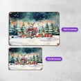 thumbnail image 5 of Merry Christmas Santa Reindeer Antlers American Shorthair Sleigh Xmas Winter Holiday Horizontal Metal Aluminum Sign Cat Lover Kitten Owner Gifts Wall Art Home Decor - 00023, 5 of 5