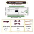 thumbnail image 2 of ES32-V 6 Run Modes 32CH Output Infrared Control SKYDANCE PIR Sensor Stair Light Controller KIT For Single Color COB LED Strip ,Easy to Install, 2 of 8