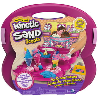 Kinetic Sand Beach Sand Kingdom Playset with 3Lbs of Beach Sand, Includes  Molds and Tools, Play Sand Sensory Toys for Kids Ages 3 and Up