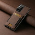 thumbnail image 6 of Compatible with Samsung Galaxy Note 20 Flip Wallet Phone Case with Card Holder Elastic,Magnetic Back Flip Kickstand Cover Premium PU Leather Business Classic Style Shockproof Case,Brown, 6 of 8