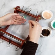 The Beadsmith Wooden Bead Loom, 11” x 7” x 3”, Includes Assembly Instructions, Use to Create Bracelets, Necklaces, Belts, and More