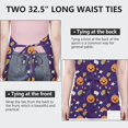 thumbnail image 6 of Halloween Cute Pumpkins and Cupcakes Apron-Garden Aprons for Women with Pockets-Cotton Linen Waterproof Kitchen Cooking Gardening Aprons Adjustable for Kitchen,Cooking,BBQ and Salon 32"x27", 6 of 7