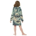 thumbnail image 7 of FORMRS Niños Bathrobe Unisex Hooded Robe Soft Plush Pajamas Sleepwear, Size 4-6T, Beige Floating Whale, 7 of 7