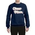 thumbnail image 2 of Wild Bobby Retro Cheer Mom Girl Sports Unisex Crewneck Graphic Sweatshirt, Vintage Heather Navy, 3X-Large, 2 of 5