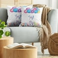 thumbnail image 5 of Ambesonne Birthday Throw Pillow Cover 2 Pack, Balloon Bouquet Hearts, 16", Multicolor, 5 of 7