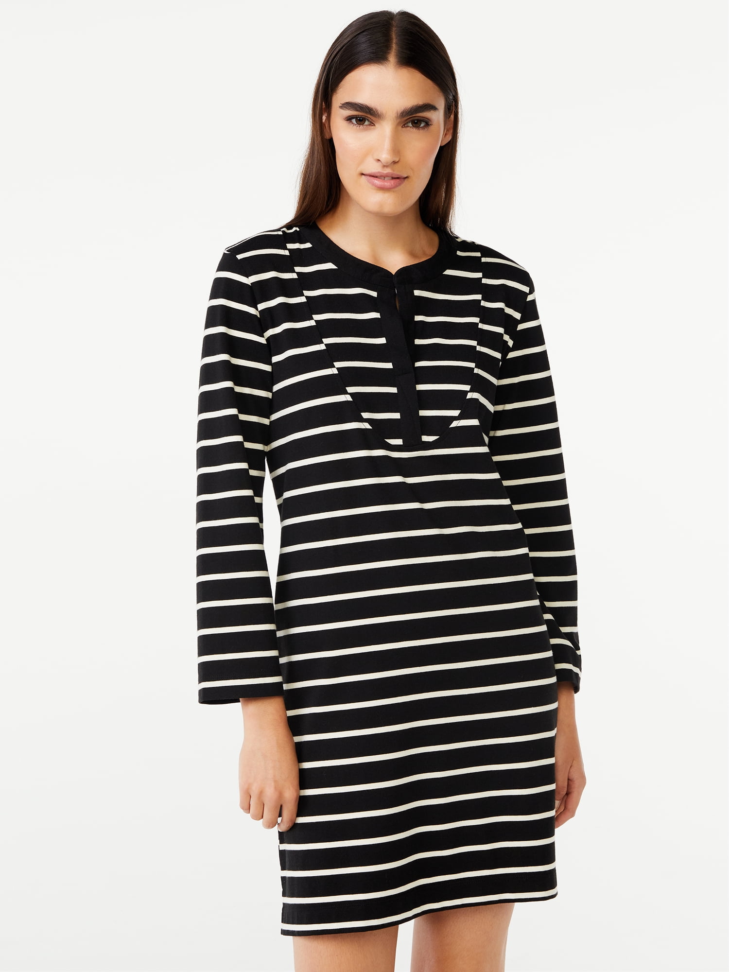 black striped t shirt dress long sleeve Buy Black Pinstripe Long Sleeve Tie Waist Shirt Dress from Next USA