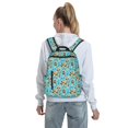 thumbnail image 5 of Yiaed Lovely Sea Otters Print Lightweight Backpack Travel Backpacks Hiking Daypack for Women Men, 5 of 5