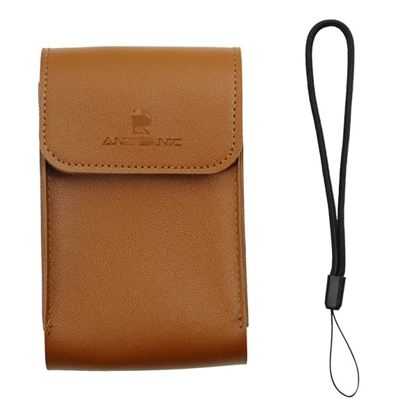 PU Leather Carrying Storage Bag for ANBERNIC RG34XX Shockproof Travel Protective Case Handheld Game Console Organizer Bag