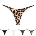 thumbnail image 2 of Sous-vêtements pour Femmes T-back en Coton Doux et Respirant String Taille Basse G-string sous-Vêtements, 2 of 10