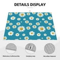 thumbnail image 3 of Yiaed Daisies Flowers Print Highly Absorbent Microfiber Kitchen Counter Mat, Dish Drying Pad for Dishes, Utensils, Pots and Pans, Large 18" x 24", 3 of 7
