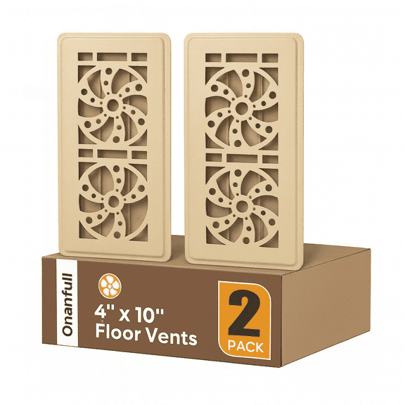 Floor Register 4x10, Brown Floor Vent Covers for Home Floor