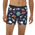 thumbnail image 4 of Rocae Rocket Satellite for Stretch Moisture-Wicking Underwear,Men's Underwear Boxer Briefs Medium, 4 of 9