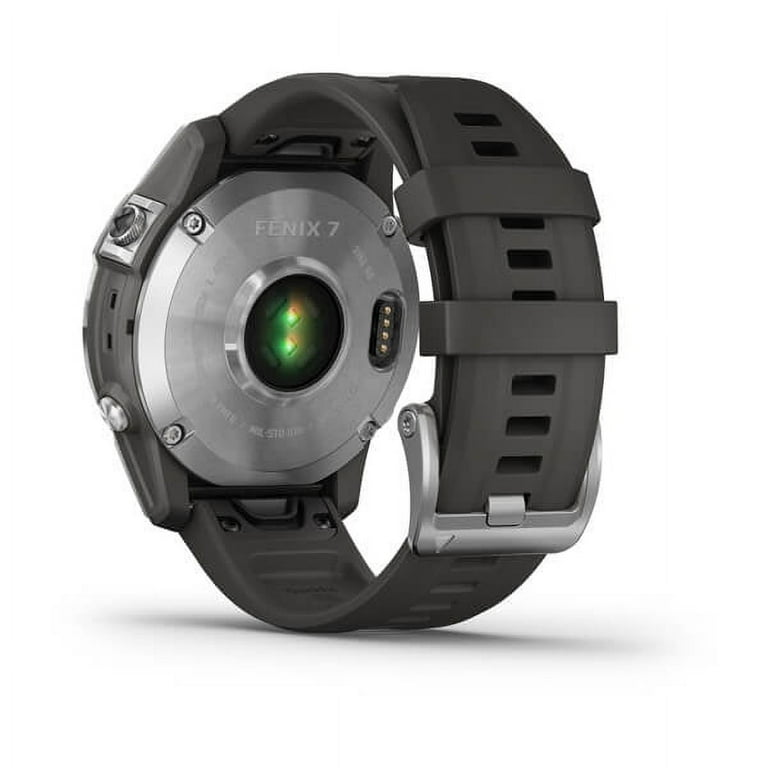 fenix 7, Silver with Graphite Band