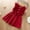 Red, variant on SDJMa Toddler Kids Baby Girls Lace Sleeveless Button Cute Bowknot Solid Princess Dress