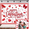 thumbnail image 2 of Valentines Day Backdrop, Valentines Romantic Red Love Hearts Cupid Backdrops for Photography, Happy Valentine's Day Party Decoration Background Banner Photo Booth Props,6X4ft, 2 of 5