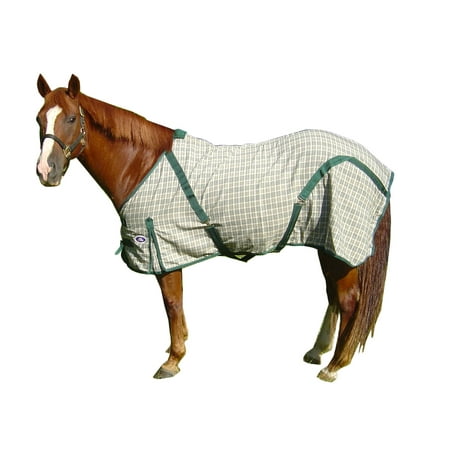 Plaid Horse Sheets in Hunter Beige by Derby