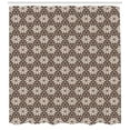 thumbnail image 3 of Ambesonne Chocolate Shower Curtain, Bohemian Floral Ornaments, 69"Wx75"L, Ivory Warm Taupe, 3 of 3