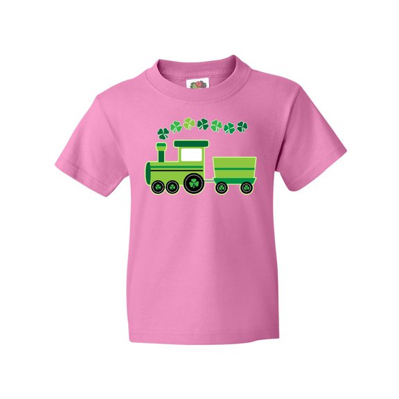 Inktastic St Patricks Irish Shamrock Train Youth T-Shirt