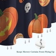 thumbnail image 6 of Halloween Pumpkin Shower Curtains,Reusable Halloween Bath Curtain with Hooks Classic 72x72 in Polyester Bathroom Curtains for Thanksgiving Day Fall Party Home Decor, 6 of 6