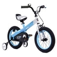 thumbnail image 1 of RoyalBaby Buttons Vélo pour Enfants 14 Pouces avec Roues Stabilisatrices et Frein à Rétropédalage, Bleu, 1 of 11
