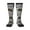 2 Black-1, variant on Haloween Pumpkins print thigh-high socks, crafted for both men and women with a stretchy, high-opaque design perfect for daily wear