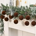 thumbnail image 6 of PayUSD Velvet Christmas Ball Ornaments for Christmas, 12pcs Flocked Shatterproof Christmas Ornaments Hanging Xmas Tree Decorations Set for Home Party Holiday Decor (3.15 inch, Brown), 6 of 10