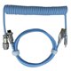 thumbnail image 2 of Cable de teclado para juegos, profesional, retráctil, resistente, con conector en espiral, para teclado mecánico, color azul claro, 2 of 10