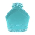 thumbnail image 2 of TSSOE Kids Girls Sparkly Halter Neck Hip Hop Jazz Latin Belly Ballet Dance Crop Tank Top Vest Bra Shirts Dancewear Blue Green 16, 2 of 3