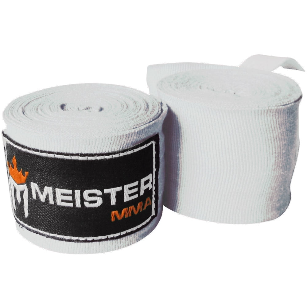 Meister Adult 180 Semi-Elastic Hand Wraps for MMA & Boxing Pair 