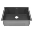thumbnail image 2 of Tourner 21 x 18 Stainless Steel, Single Basin, Undermount Kitchen Sink,Black, 2 of 10