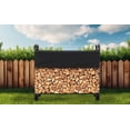 thumbnail image 6 of Yesurprise 4.3 Ft Heavy Duty Outdoor Steel Firewood Rack for 3/4 Cord Logs with Stacker Design for Fireplace Storage, 6 of 6