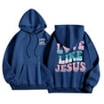 thumbnail image 3 of Christian Hoodies for Women 2025 Love Like Jesus Hoodie with Pockets Y2K Graphic Hooded Sweatshirt Pullover Tops, 3 of 8