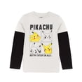 thumbnail image 1 of Camiseta Pokemon Boys Skater Clothes gris Pikachu 7-8 años, 1 of 7