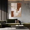 thumbnail image 4 of Brown Abstract Painting Wabi Sabi Wall Art Minimalist Painting Neutral Abstract Art Lare Earth Tone Modern Painting Home Decor, 4 of 8