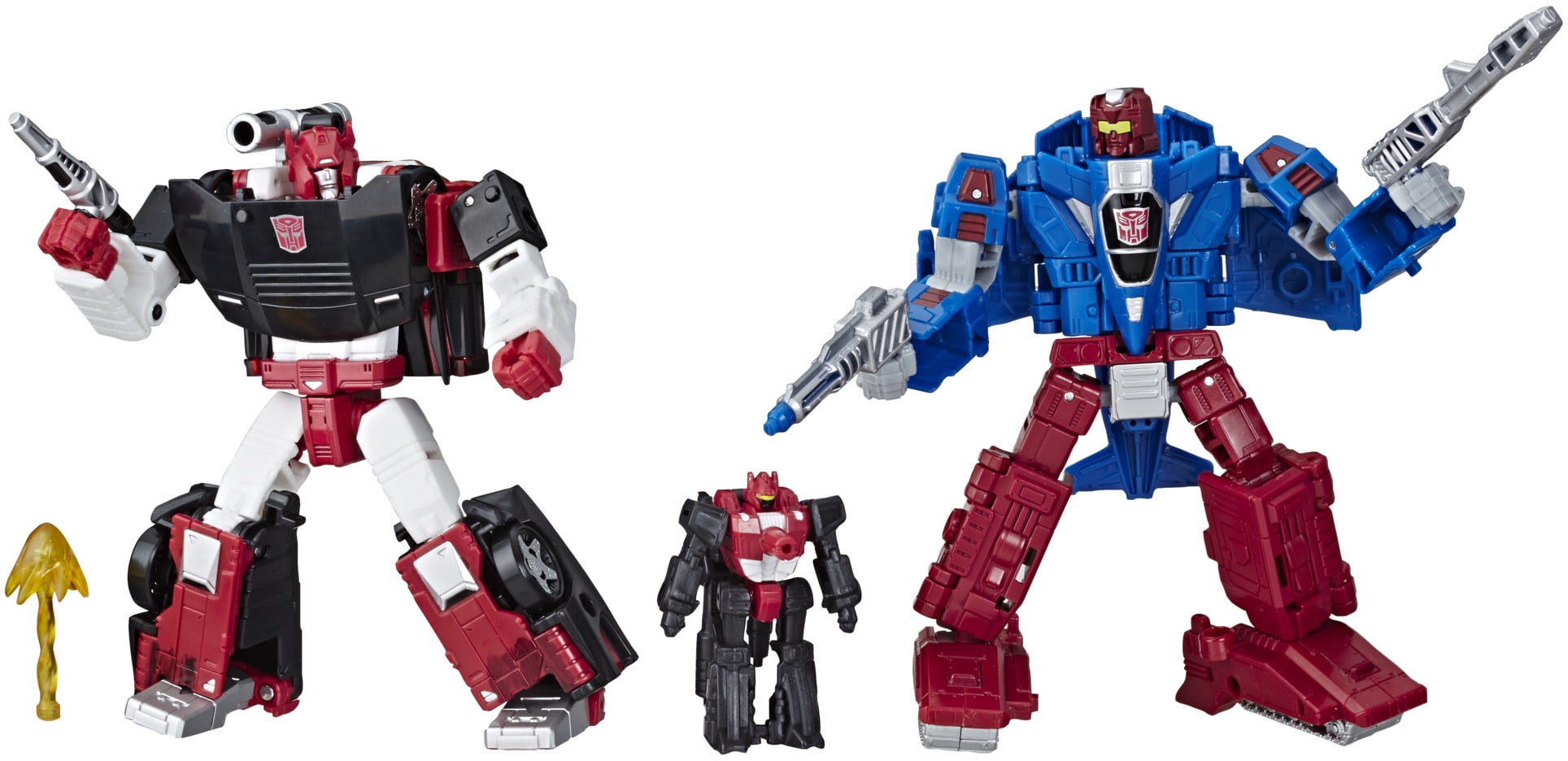 Transformers Toys Generations War for Cybertron Deluxe WFC-S26 Autobot Alphastrike Counterforce 3-Pack - Final Strike Figure Series: Part 1