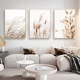 thumbnail image 1 of Beige Reed Weeds Pampas Reed Plants Decorative Wall Mural (set Of 3), 1 of 5