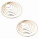 thumbnail image 2 of 14 Pieces 7 Sizes Metal Rings Wire Ring Metal Rings Hoops, 2 of 5