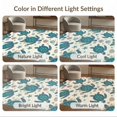 thumbnail image 7 of ODIKA 8'x10' Washable Area Rug Non-Shedding, Easy Care, Ocean Beachy Entry Themed Teal Bathroom Long Nautical Turtle Refined Structured for King Size Bedroom Under Bed, Master Suite, 7 of 7