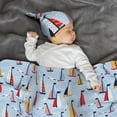 Giroia Sailboats And Seagulls for Swaddles for Newborns Girl Boy