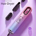thumbnail image 3 of Hair Dryer Curling Comb Hair Brush Styling Tool Hair Dryer and Volumizer Hair Straightener Manual Hair Dryer US Plug,C,1 x hot air comb,Gradient Color, 3 of 6