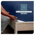 thumbnail image 3 of 2-Pack Fitted Bottom Sheets King - Premium 1800 Ultra-Soft Wrinkle Resistant Microfiber - Deep Pocket (King, Dark Blue), 3 of 8