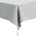 thumbnail image 4 of REGALWOVEN Rectangle Tablecloth with Fringe for Indoor and Outdoor, Grey 52' x 71', 4 of 5