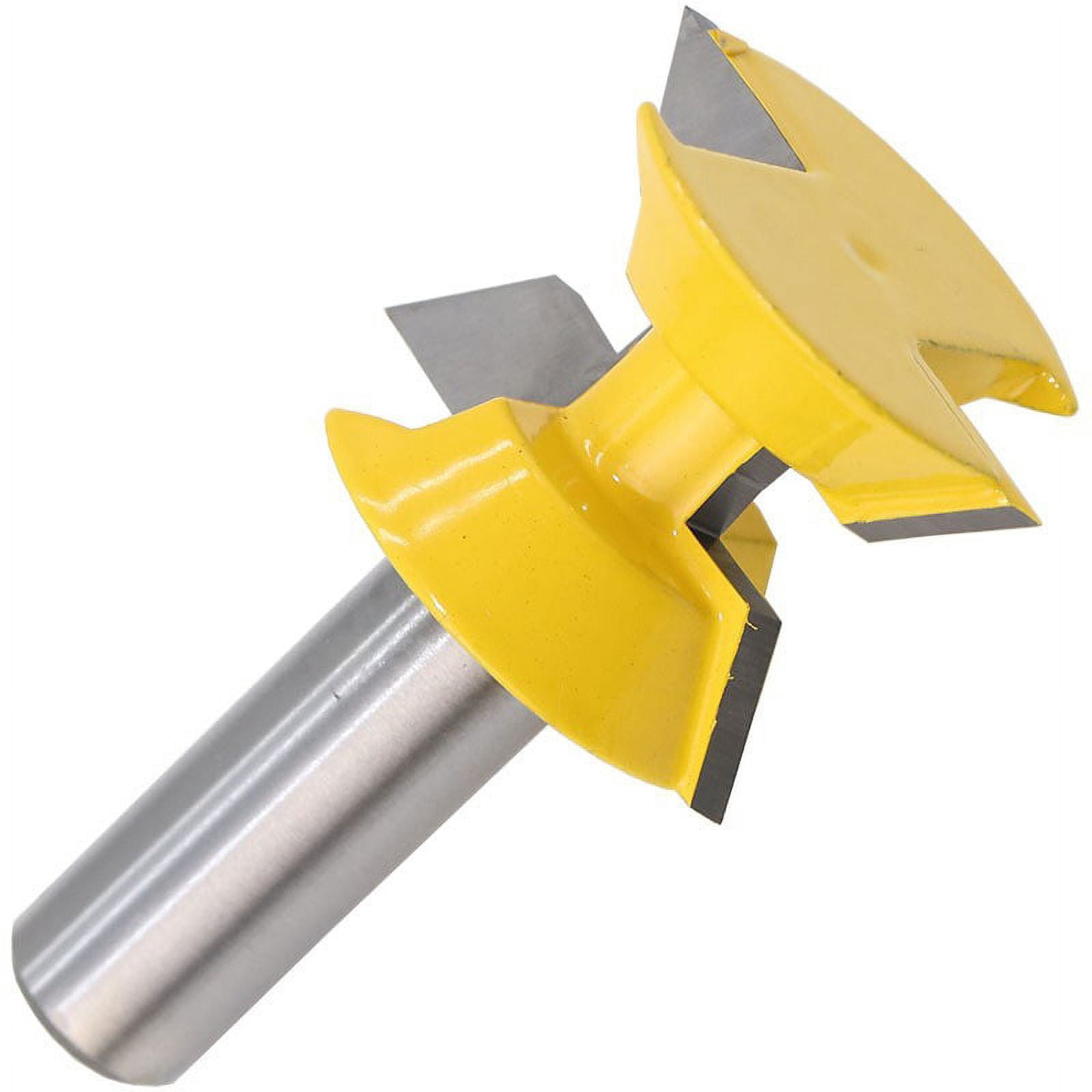 2-Piece 1/2" Shank Router Bit Set – 120° Tongue & Groove, Teflon Coated, C3 Tungsten Carbide, For Woodworking, MDF, Plywood