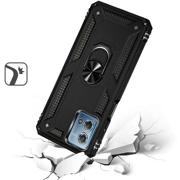 Phone Case for Motorola Moto G Stylus 5G 2023 Rugged Dual Layers 2in1 Hard PC   TPU Shockproof Hybrid with Ring Kickstand Cover fit Moto G Stylus 5G (2023) - Black