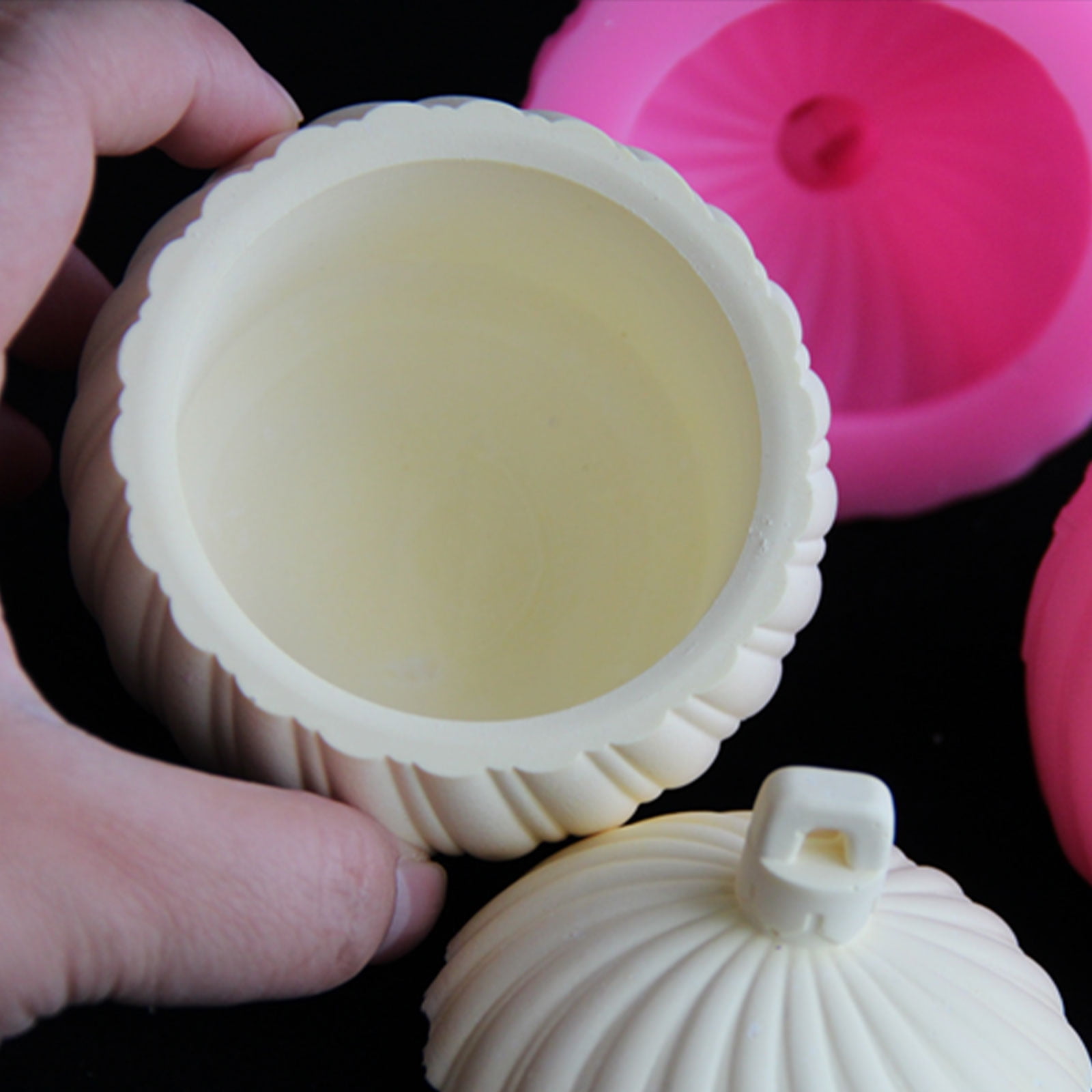 Delicate Sphere Jar Silicone Mold For Resin Storage Projects Including Holders And Christmas Gifts