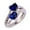 Dark Blue, variant on FAMTKT Heart Ring for Women, Lover Jewelry Heart Promise Rings Fine Jewelry for Valentine's Day Mother's Day Anniversary Birthday Christmas Gifts