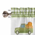 thumbnail image 5 of Valances for Windows Happy Harvest Thanksgiving Day Pumpkin Truck Rod Pocket Cafe Window Treatments Valance Curtains for Kitchen Bathroom Laundry Basement Windows 54"x18", 5 of 6