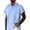 #03 Sky Blue 【Mix & Match: Stock Up on Your Favorite Colors】, variant on Men's Casual Button Down Shirt Cotton, Knit Short Sleeve Shirt Turndown Collar Solid, Breathable Casual Daily Office Business Vacations | Zenithor,Green S
