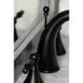thumbnail image 4 of Kingston Brass KS2974NL 8-Inch Widespread Lavatory Faucet, Polished Chrome/Polished Brass, 4 of 7