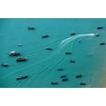 thumbnail image 2 of Peinado, Chechi 24x17 Gold Ornate Wood Framed with Double Matting Museum Art Print Titled - Among The Boats, 2 of 4
